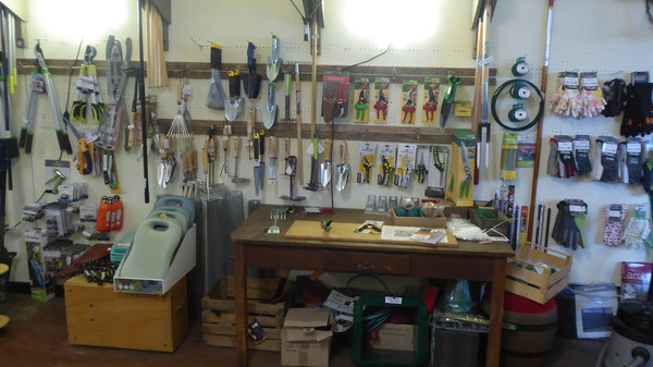 Gartengeräte, Gartenhandschuhe...